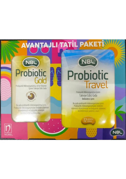 NBL Probiotic GOLD 20 TOZ SAŞE+Travel 12 Çiğneme Tableti