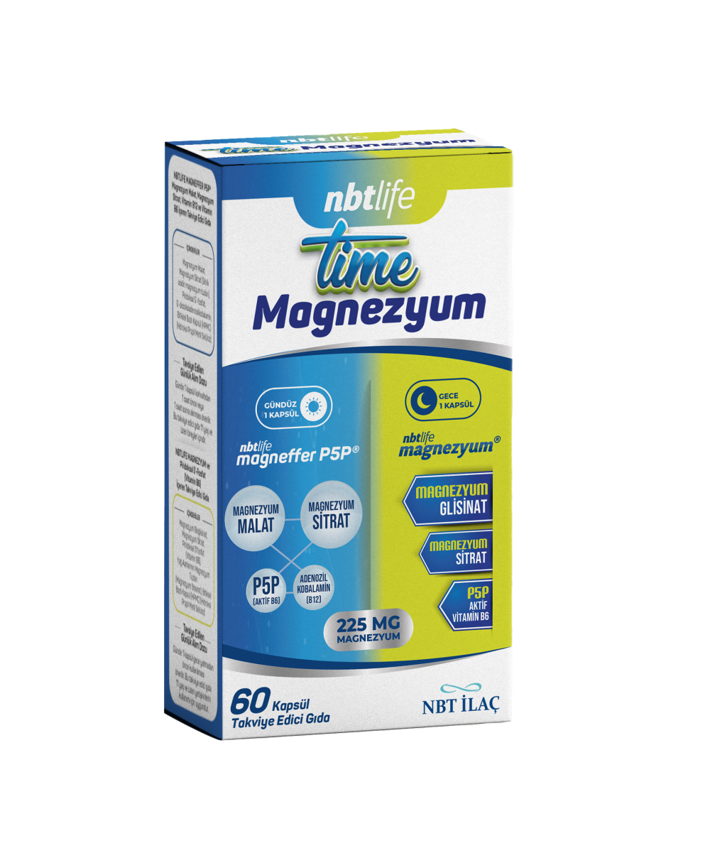 Nbtlife TIME Magnezyum 60 Kapsül