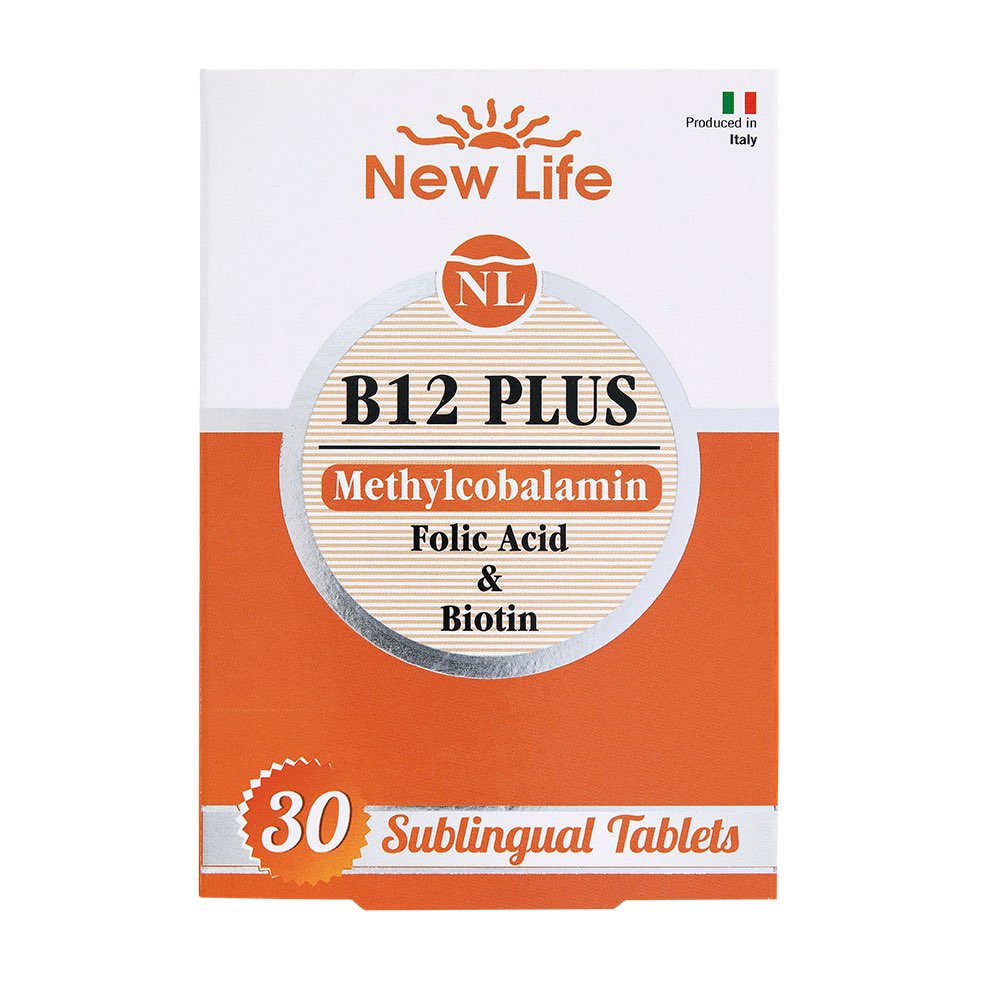 NEW LIFE B12 PLUS 60 Tablet Methylcobalamin Folik ASIT Biotin