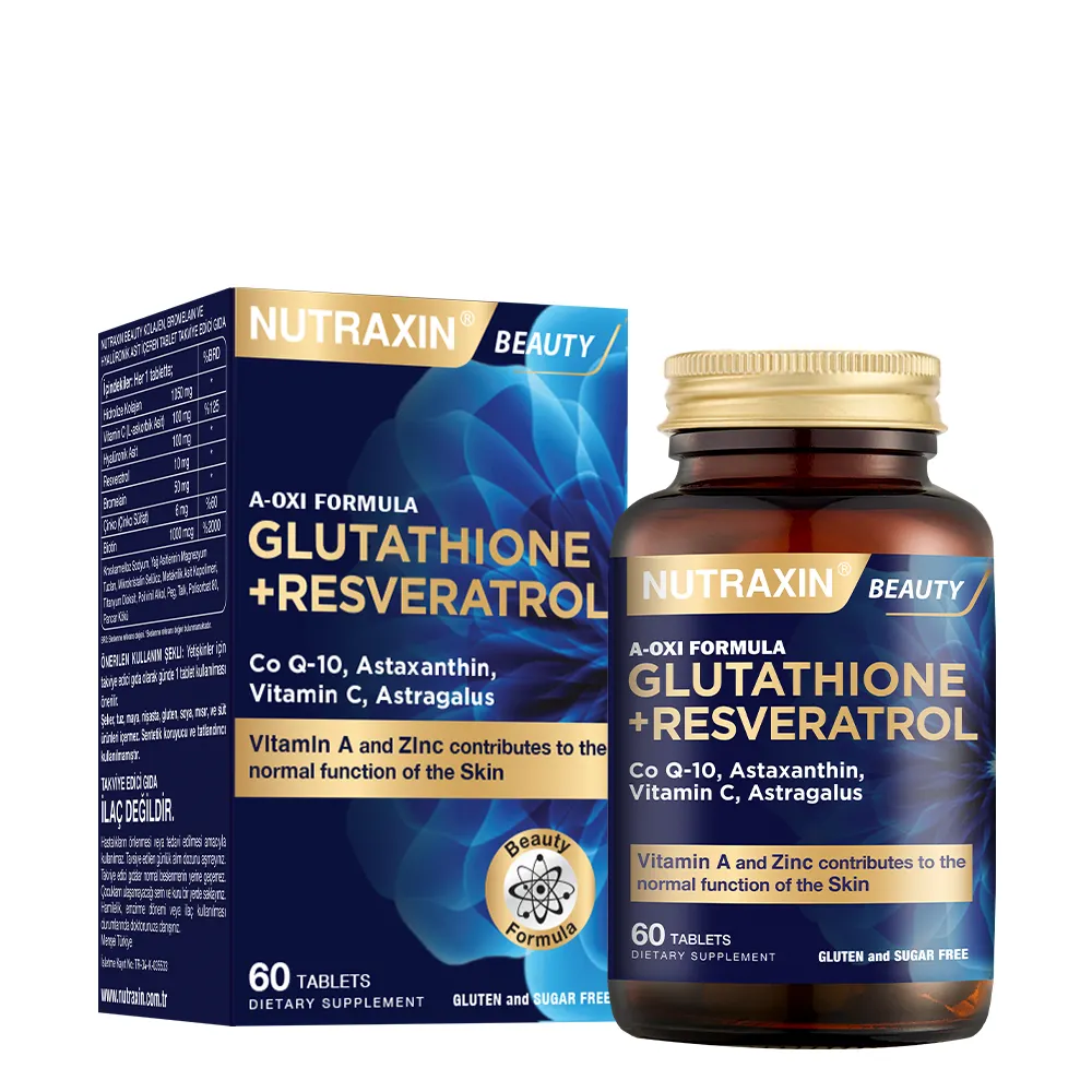 Nutraxin A-OXI Formula Glutathione Resveratrol 60 Tablet