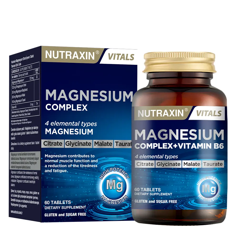 NUTRAXIN MAGNESIUM COMPLEX VITAMIN B6 60 TABLET
