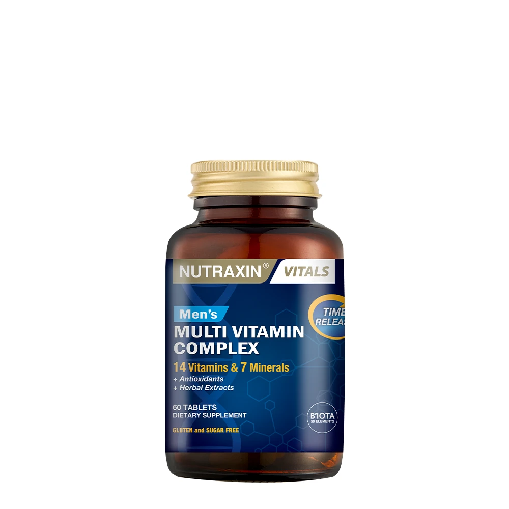 Nutraxin MENS Multivitamin Mineral Kompleksi Erkeklere ÖZEL 60 Tablet