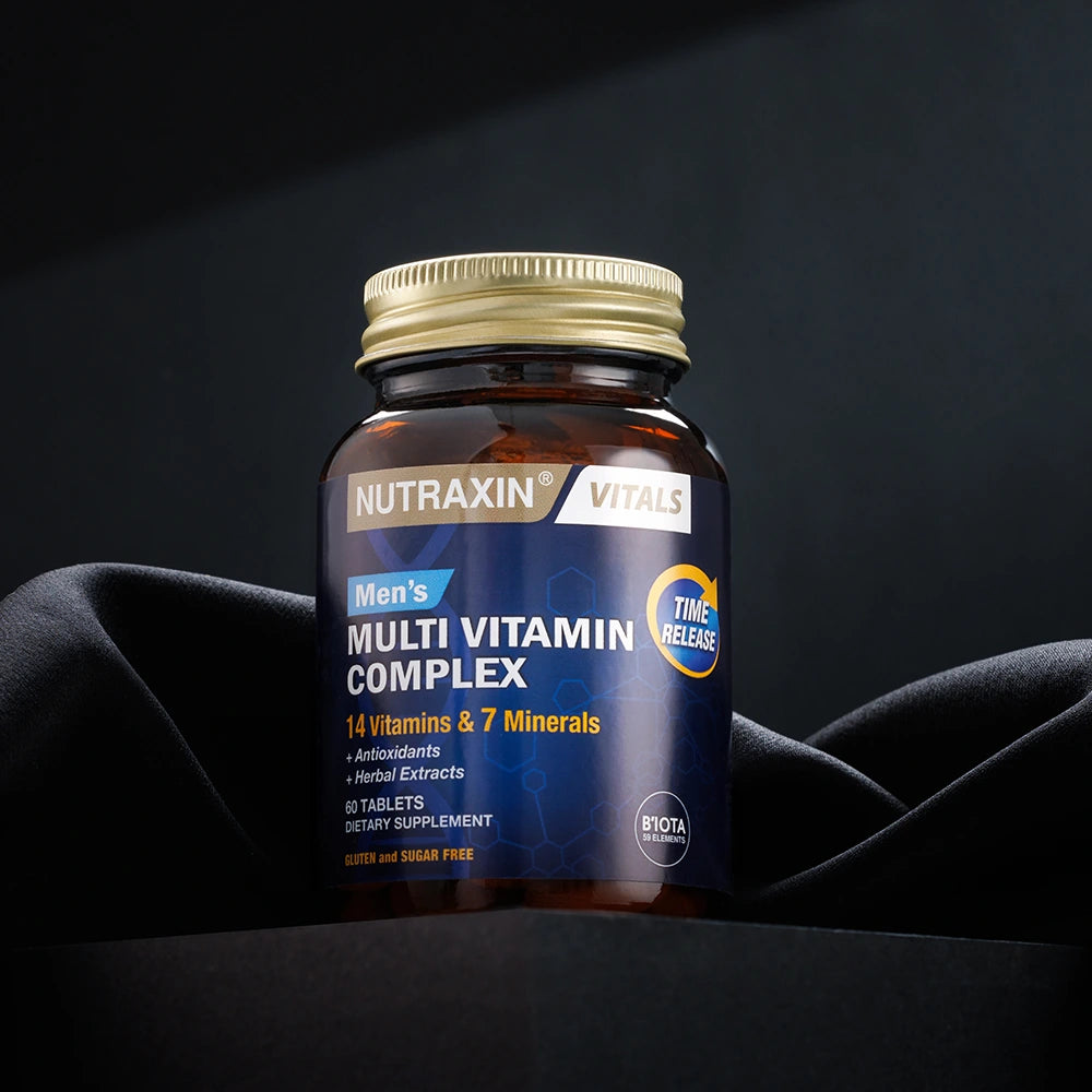Nutraxin MENS Multivitamin Mineral Kompleksi Erkeklere ÖZEL 60 Tablet