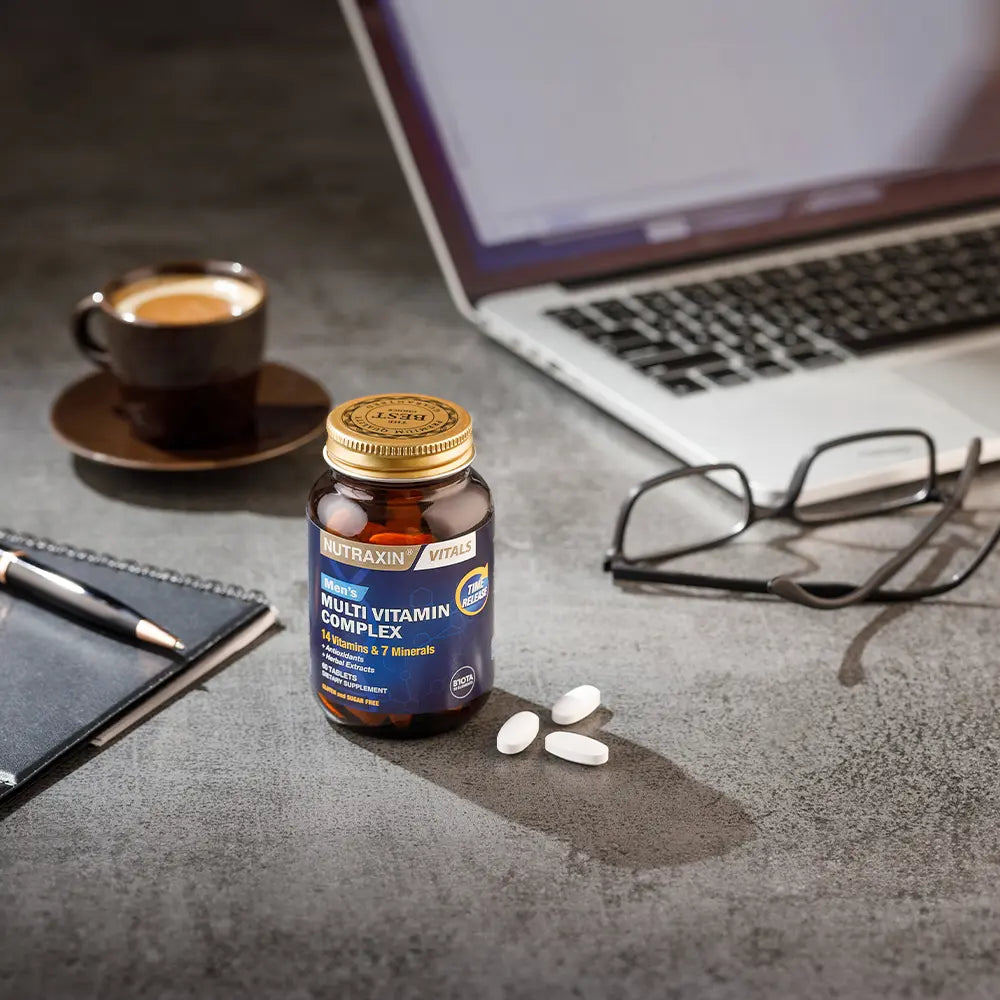 Nutraxin MENS Multivitamin Mineral Kompleksi Erkeklere ÖZEL 60 Tablet