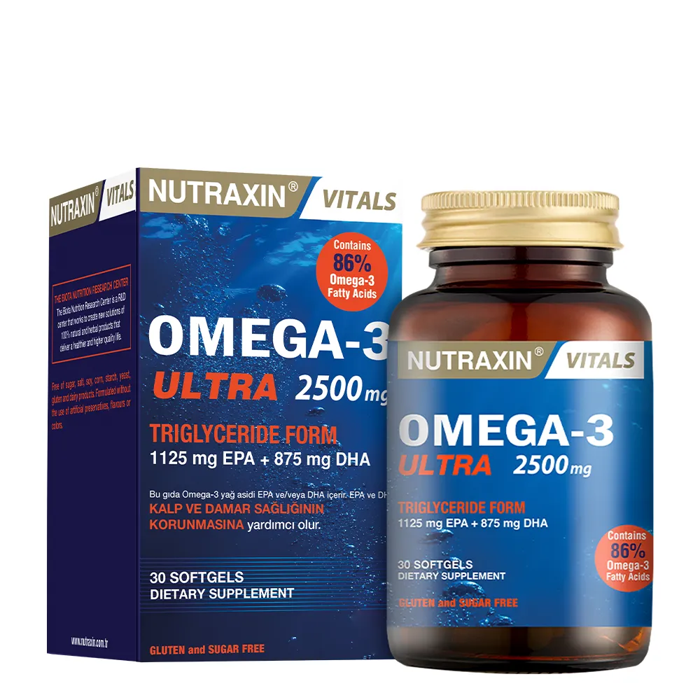 Nutraxin Omega-3 Ultra 2500MG 30 Yumuşak Kapsül