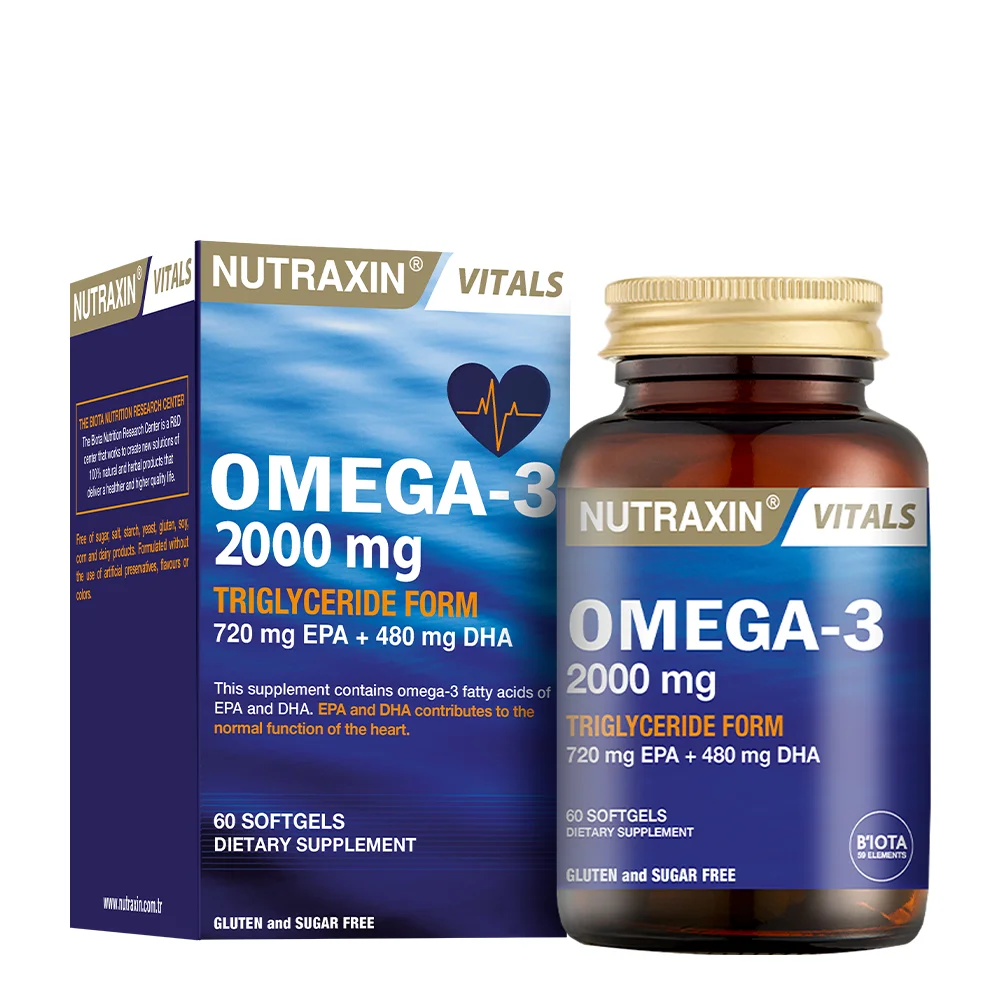 Nutraxin Omega 3 2000MG 60 Yumuşak Kapsül