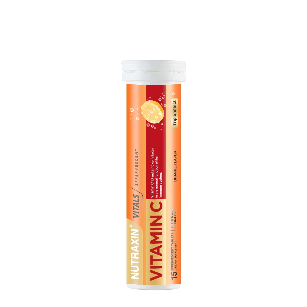Nutraxin Vitamin C 15 Efervesan Tablet Vitamin D ZINC