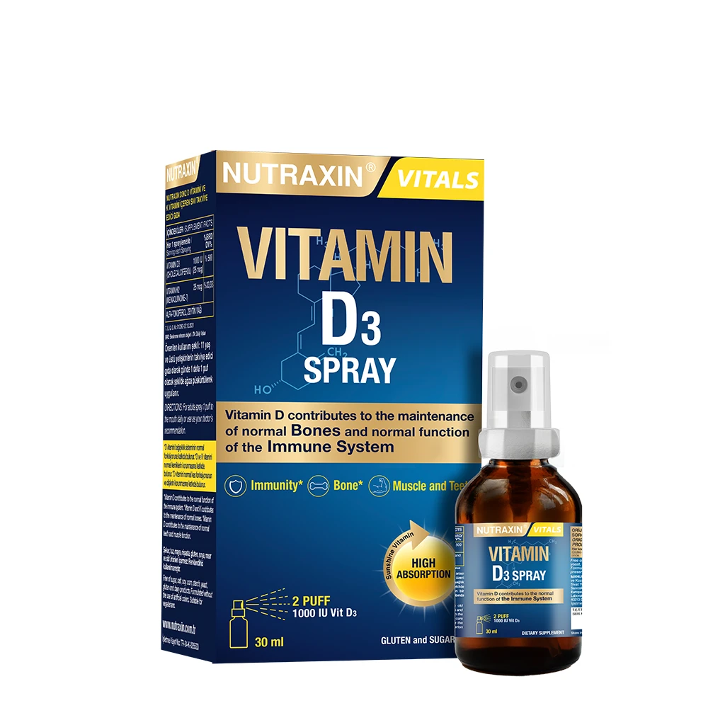 Nutraxin Vitamin D3 1000IU 30ML Sprey