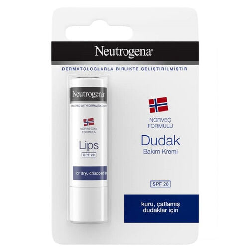 Neutrogena Norveç Formülü Güneş Koruma Faktörlü (SPF 20) Dudak Nemlendiricisi (4.8 gr)
