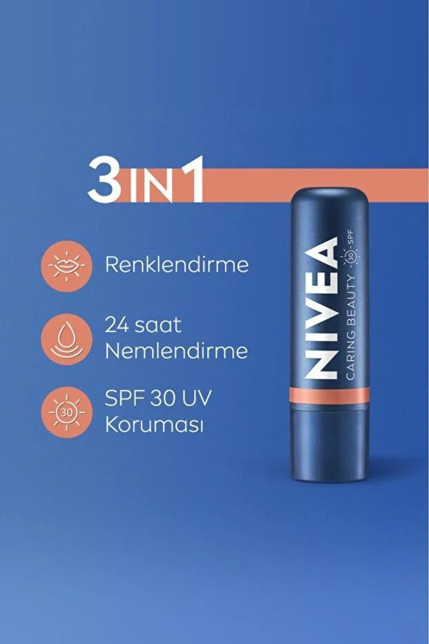 Nivea Renkli Dudak Bakim Kremi Yanak Balmi Nude 4.8gr