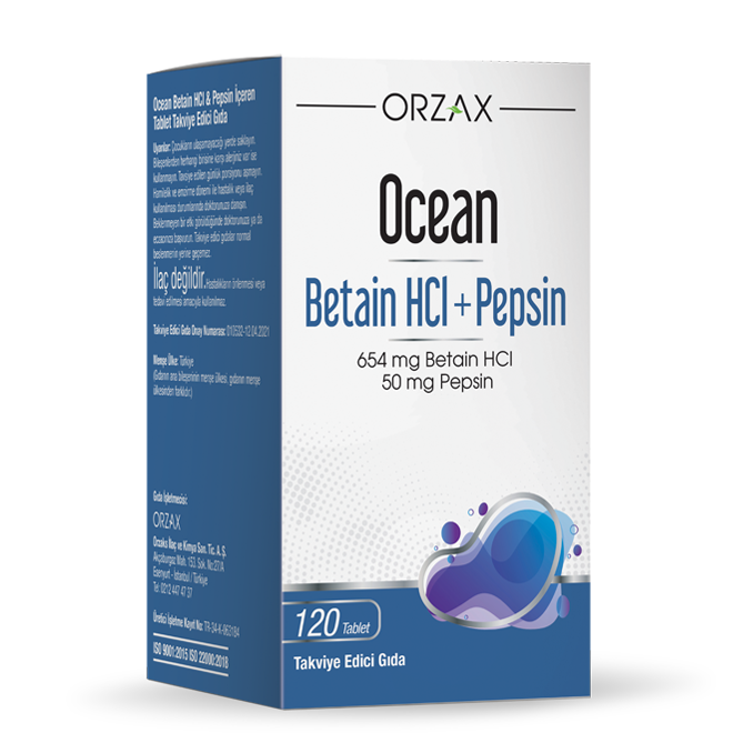Ocean Betain HCL Pepsin 120 Tablet