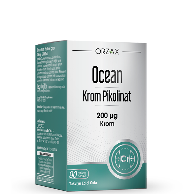 Ocean KROM Pikolinat 200MCG 90 Kapsül