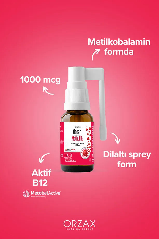 Ocean Methyl B12 1000MCG 10ML Sublingual Sprey