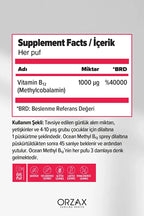 Ocean Methyl B12 1000MCG 10ML Sublingual Sprey