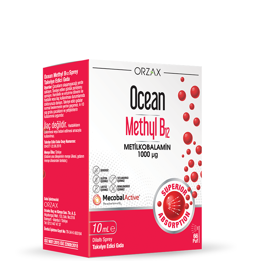 Ocean Methyl B12 1000MCG 10ML Sublingual Sprey