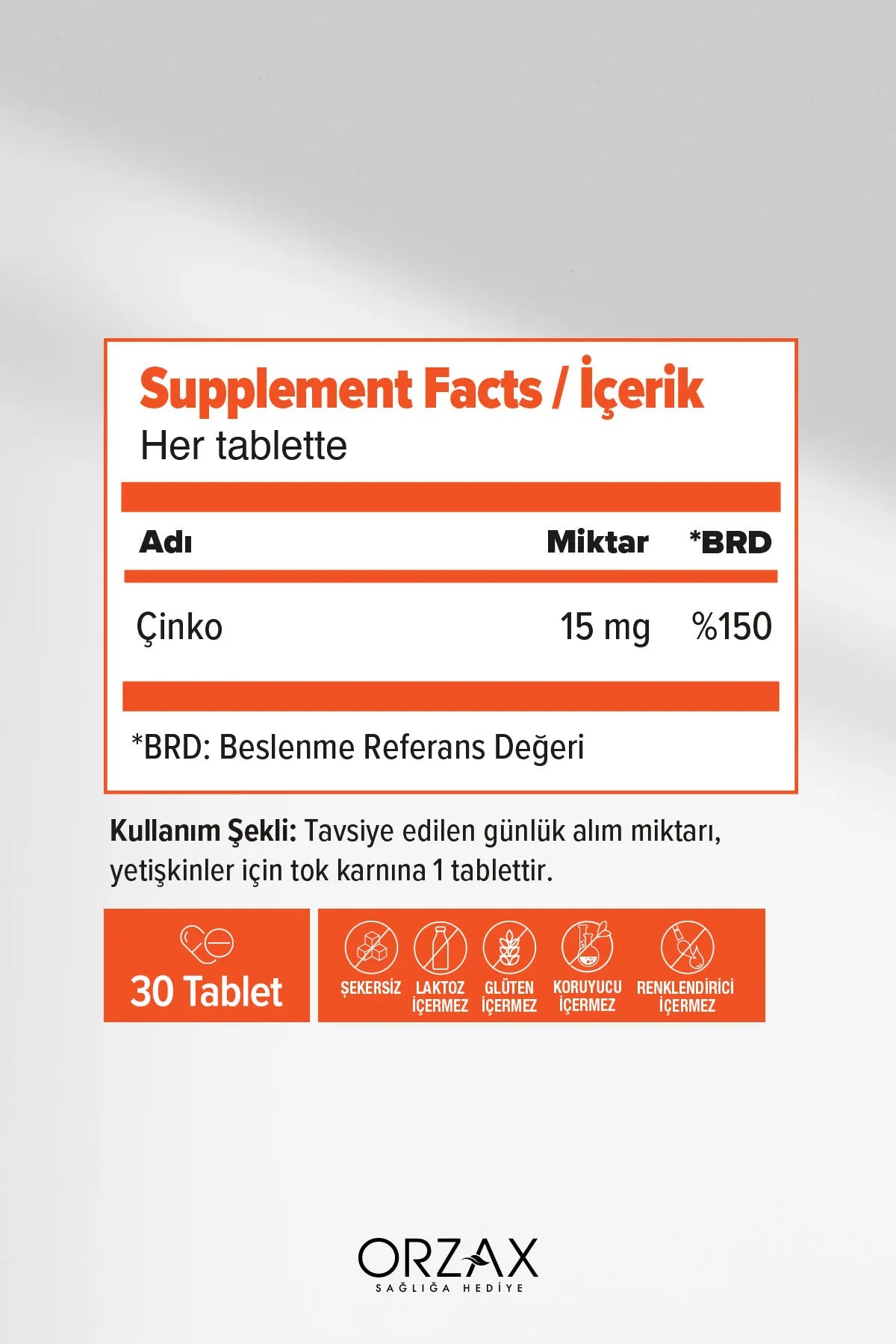 Ocean Picozinc 30 Tablet Çinko Pikolinat