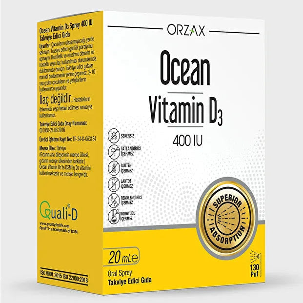 Ocean Vitamin D3 400IU Sprey 20ML