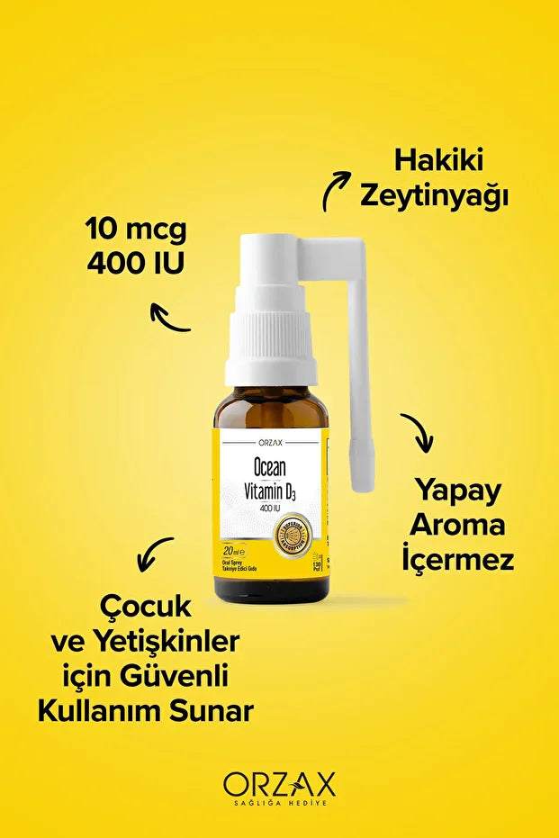 Ocean Vitamin D3 400IU Sprey 20ML