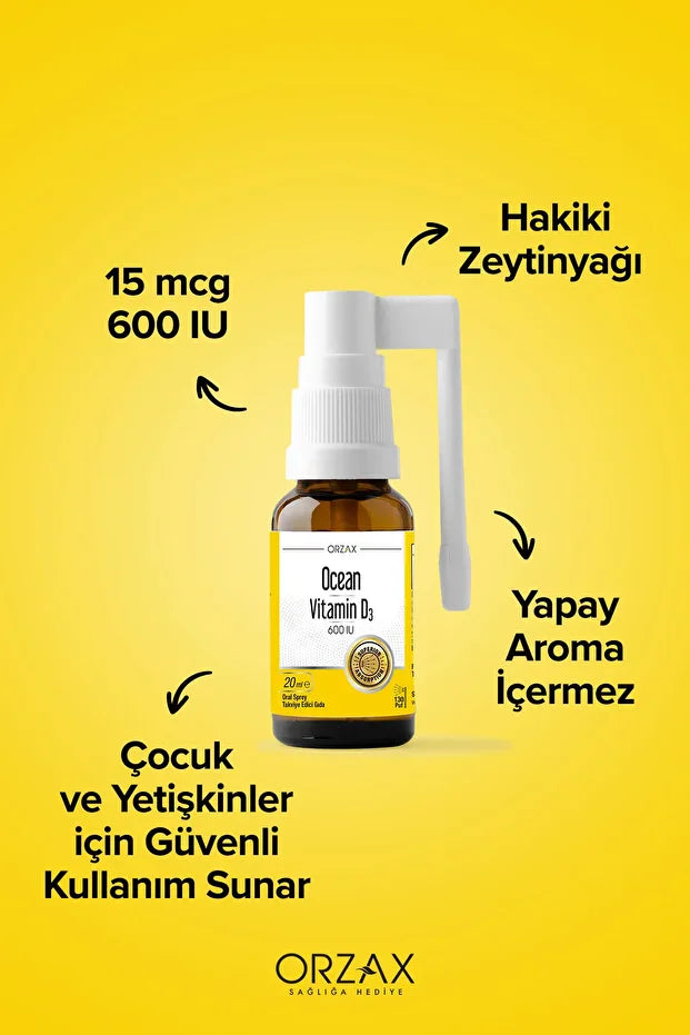Ocean Vitamin D3 600IU Sprey 20ML