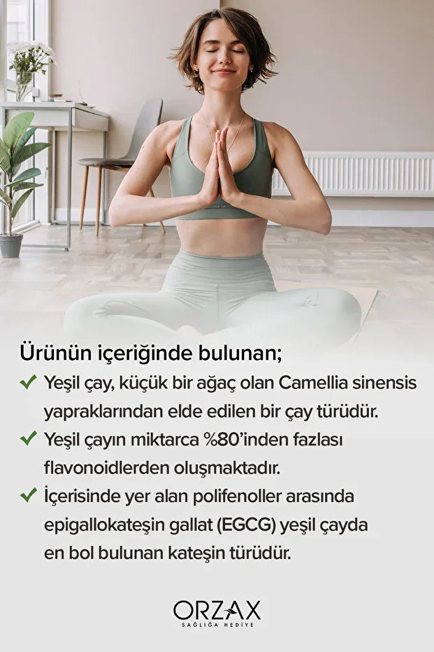 Ocean Yeşil ÇAY 500MG 60 Kapsül Green TEA