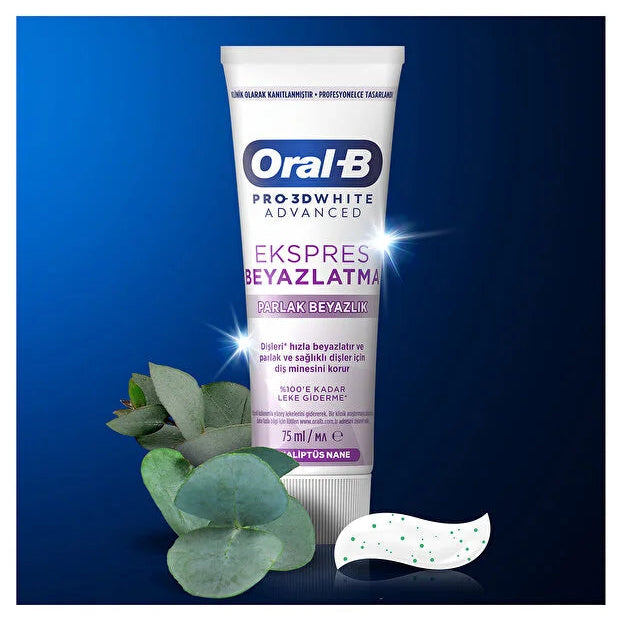 Oral B Ekspres Parlak Beyazlik Diş Macunu 75ml