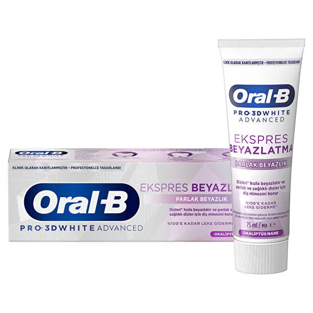 Oral B Ekspres Parlak Beyazlik Diş Macunu 75ml