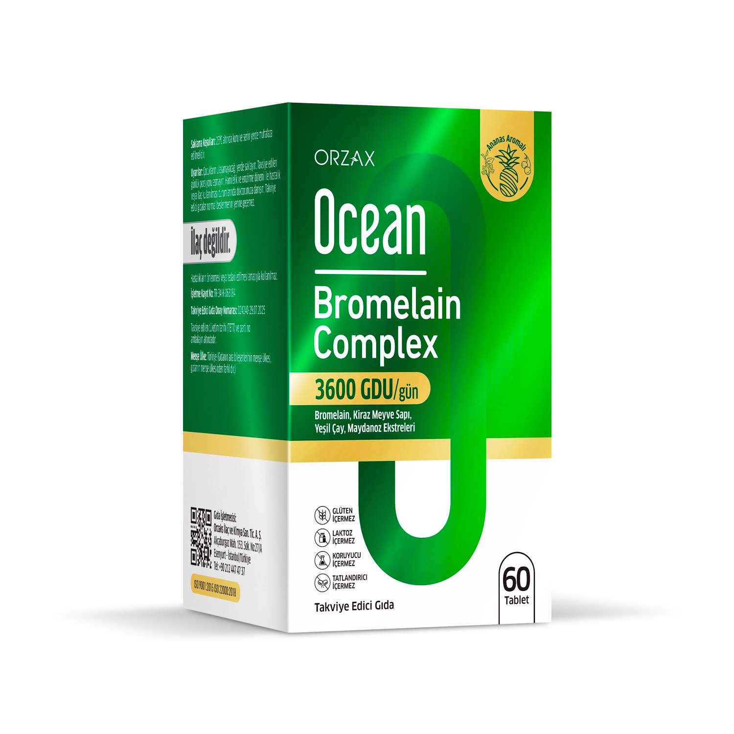 Ocean Bromelain Complex 3600Gdu 60Tablets