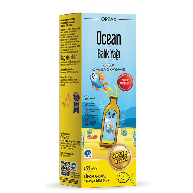 Ocean Omega-3 Limonlu 150Ml Surup