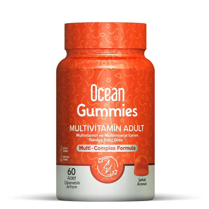 Ocean Gummies Multivitamin Adult 60 ADET Çiğnenebilir JEL FORM