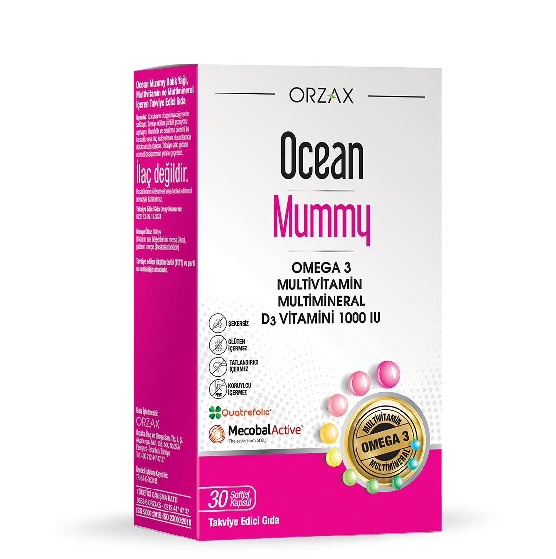 Ocean Mummy 30 Kapsül Omega 3 Multivitamin Multimineral