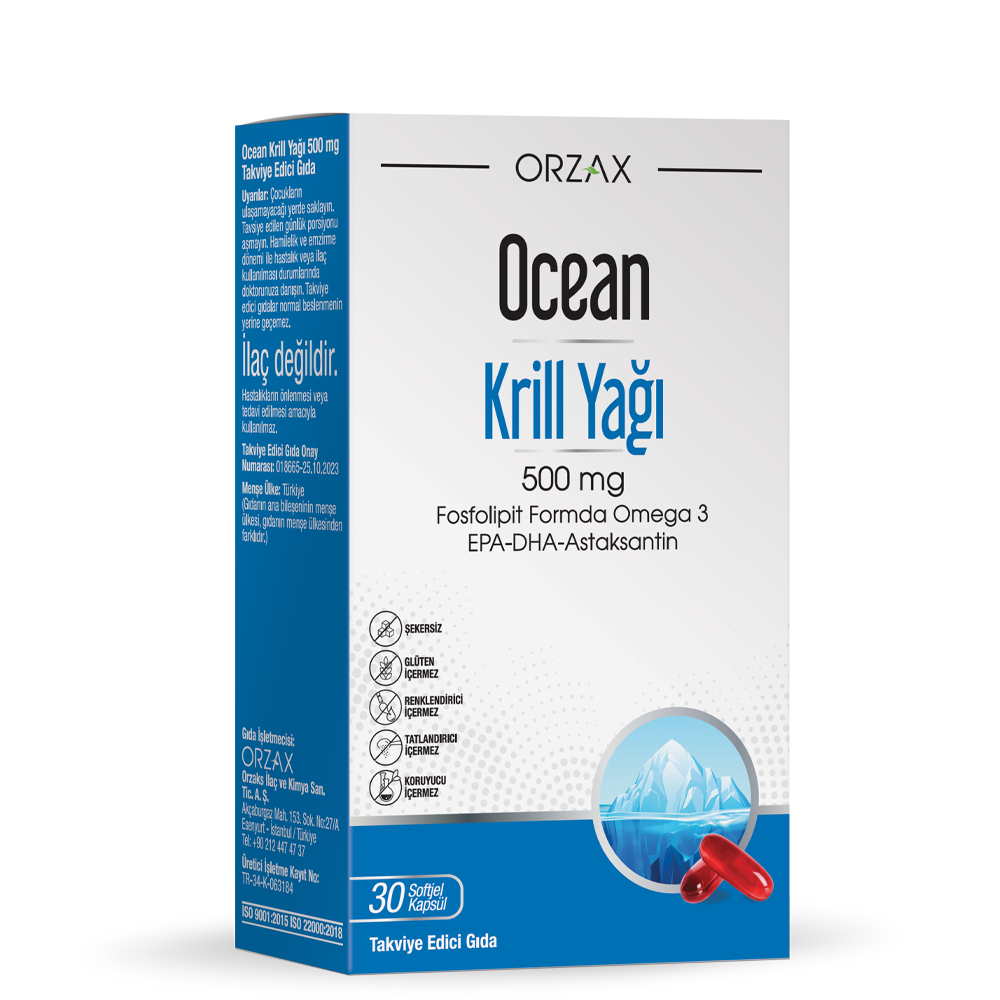Ocean Krill OIL 500MG 30 Kapsül