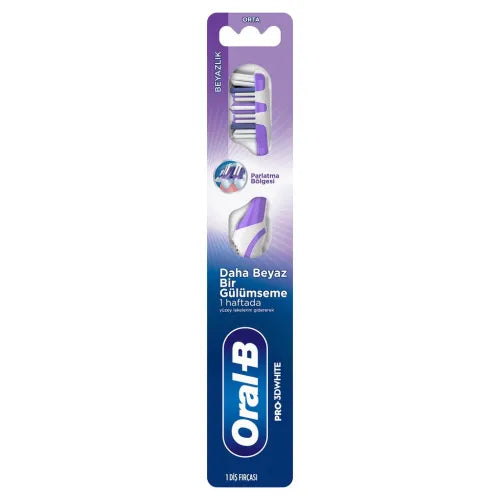 Oral-B Pro-3D White Diş Fırçası (Orta)