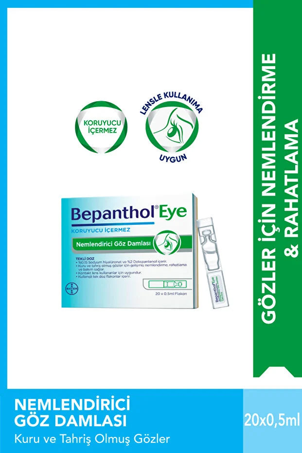 Panthol Eye Steril 0.5mlx20 Flakon Tek Dozluk Göz Damlasi