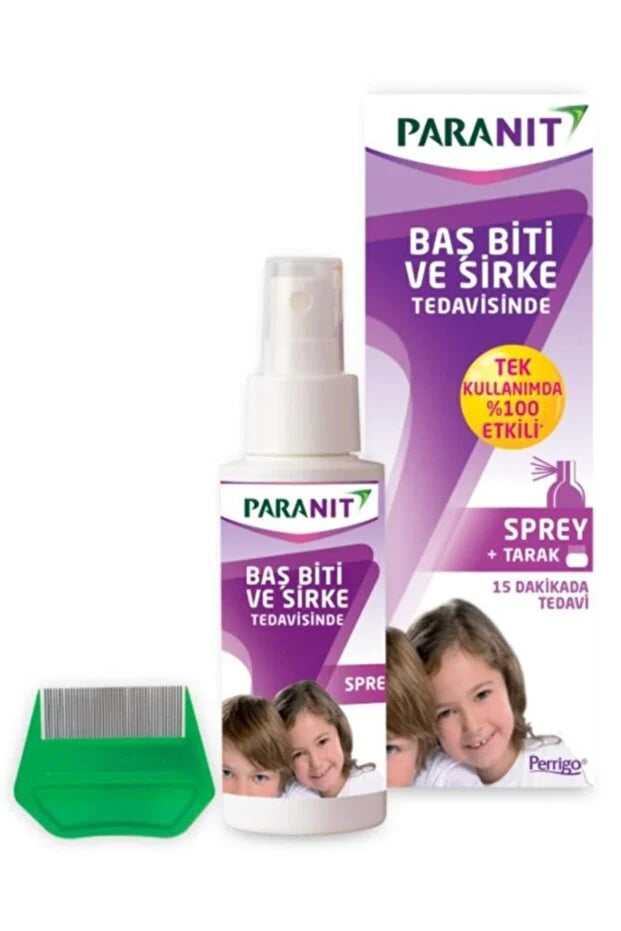 Paranit Baş Biti Sirke Tedavisi Sprey 100ml+tarak 1+1 Kofre