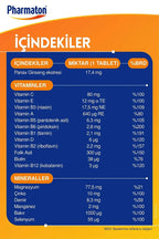 Pharmaton Vitality 30 Tablet Multivitamin Mineraller Ginseng G115