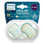 Philips Avent Ultra Air Nighttime Gece Emzik 0-6 Ay Erkek 2 Adetx6
