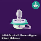 Philips Avent Ultra Air Nighttime Gece Emzik 06 Ay Kiz 2 Adetx6
