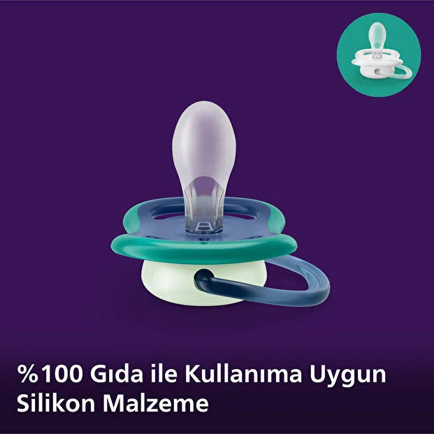 Philips Avent Ultra Air Silikon Emzik 18+ Ay Erkek 2 Adetx6