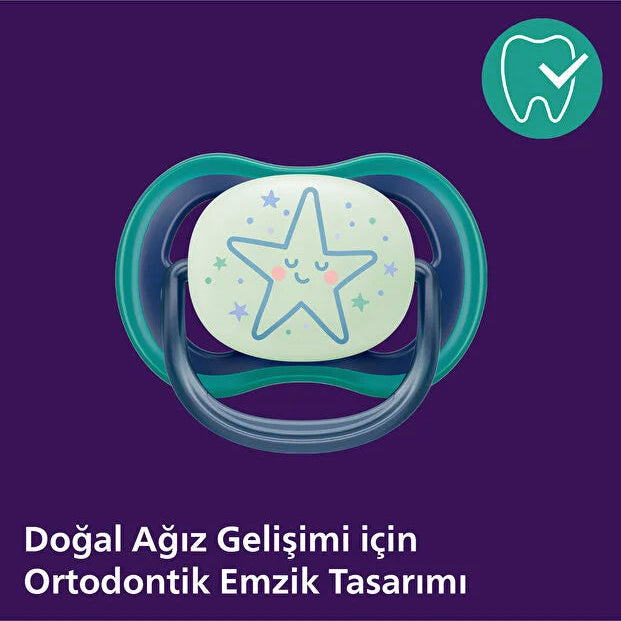 Philips Avent Ultra Air Silikon Emzik 18+ Ay Erkek 2 Adetx6