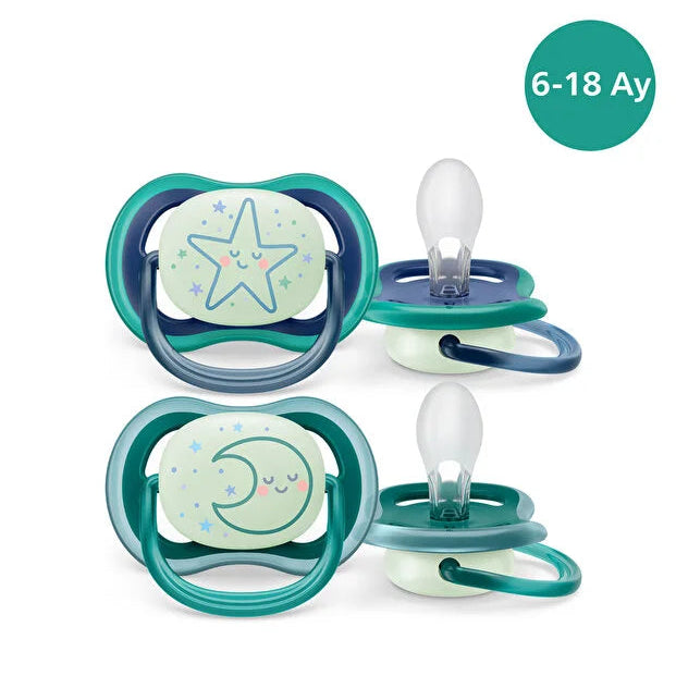 Philips Avent Ultra Air Silikon Emzik 18+ Ay Erkek 2 Adetx6