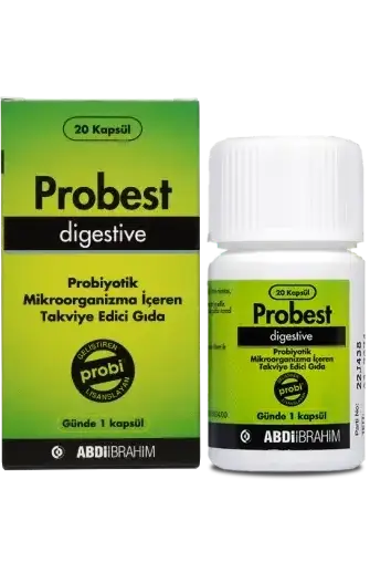 Probest Digestive 20 Kapsül Probiyotik Mikroorganizma