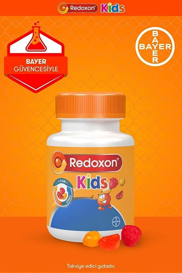 Redoxon KIDS Çiğnenebilir Tablet 60 ADET C Vitamini D Vitamini Çinko 4-10 YAŞ