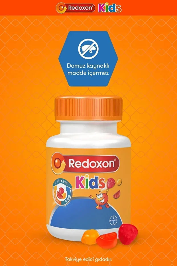 Redoxon KIDS Çiğnenebilir Tablet 60 ADET C Vitamini D Vitamini Çinko 4-10 YAŞ