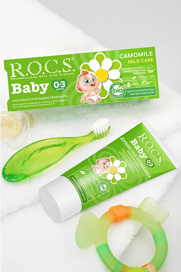Rocs Baby 0-3 Yaş Papatya Özlü Diş Macunu 35ml