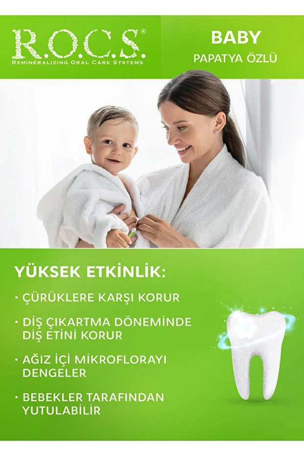 Rocs Baby 0-3 Yaş Papatya Özlü Diş Macunu 35ml