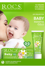Rocs Baby 0-3 Yaş Papatya Özlü Diş Macunu 35ml