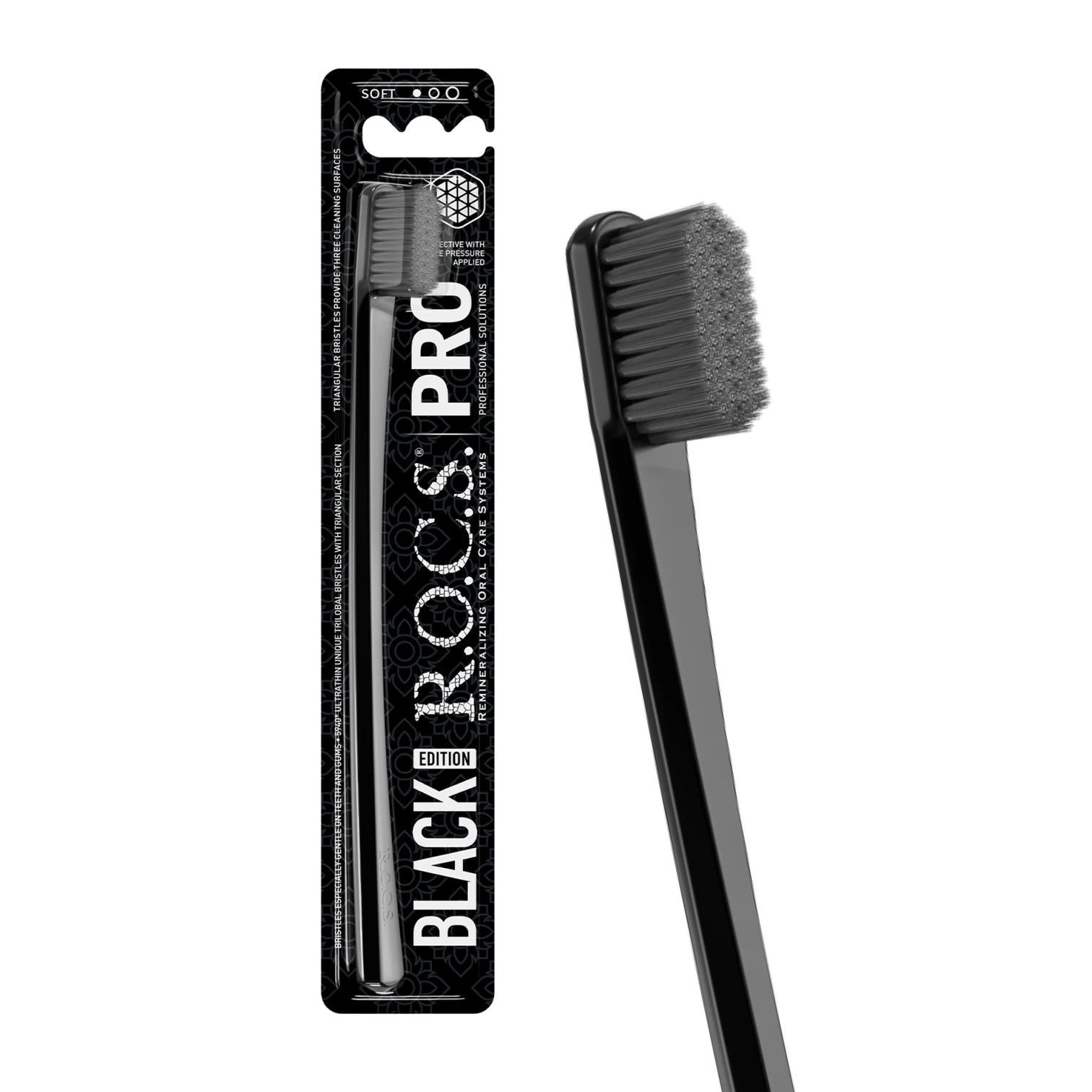 R.O.C.S. Black Edition Özel Kıl Dokulu Diş Fırçası (Orta - Medium)