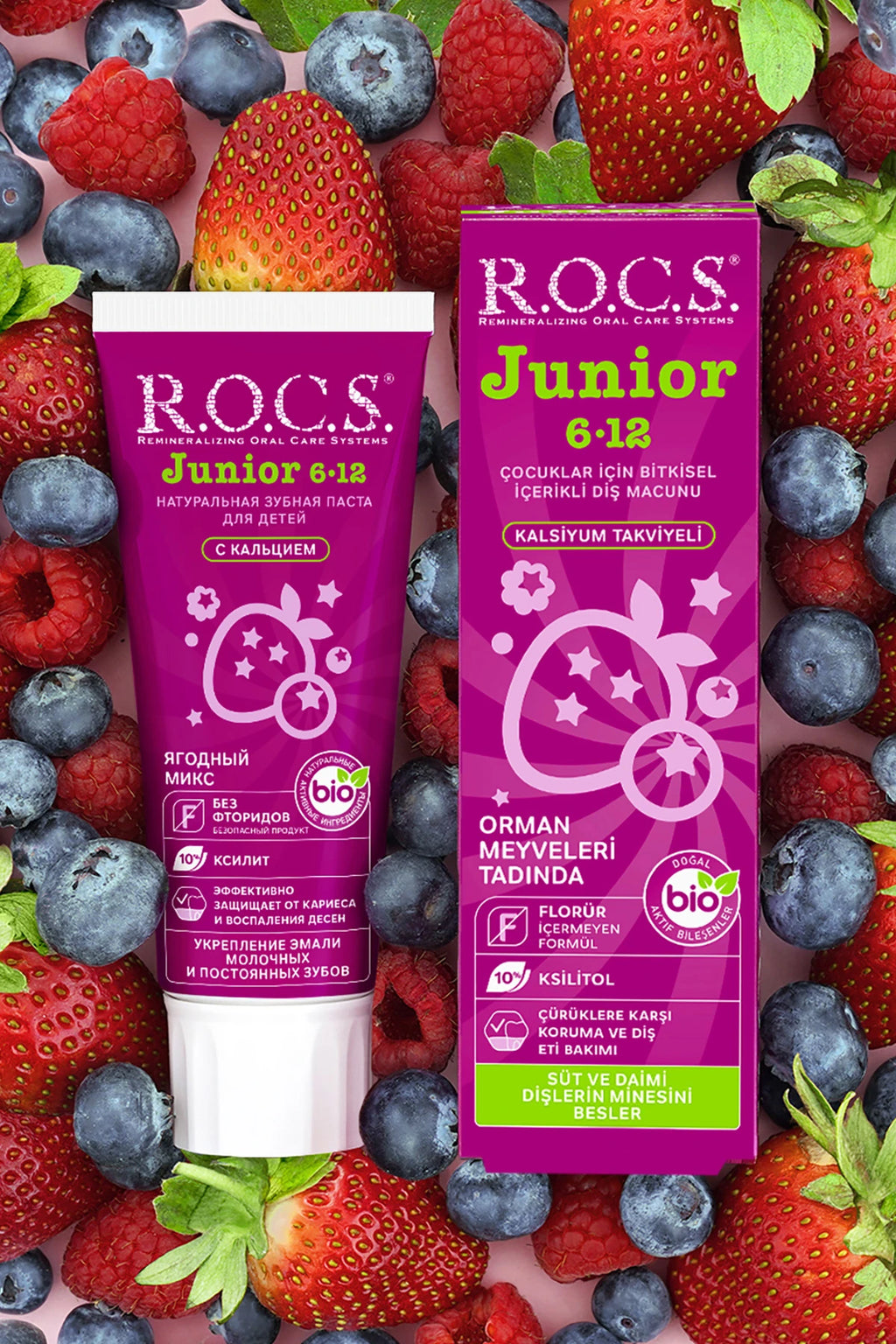 Rocs Junior 6-12 Yaş Orman Meyveli Diş Macunu 60ml