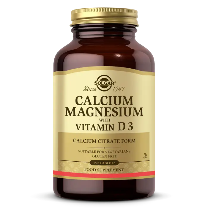 Solgar Calcium Magnesium WITH Vitamin D3 150 Tablet