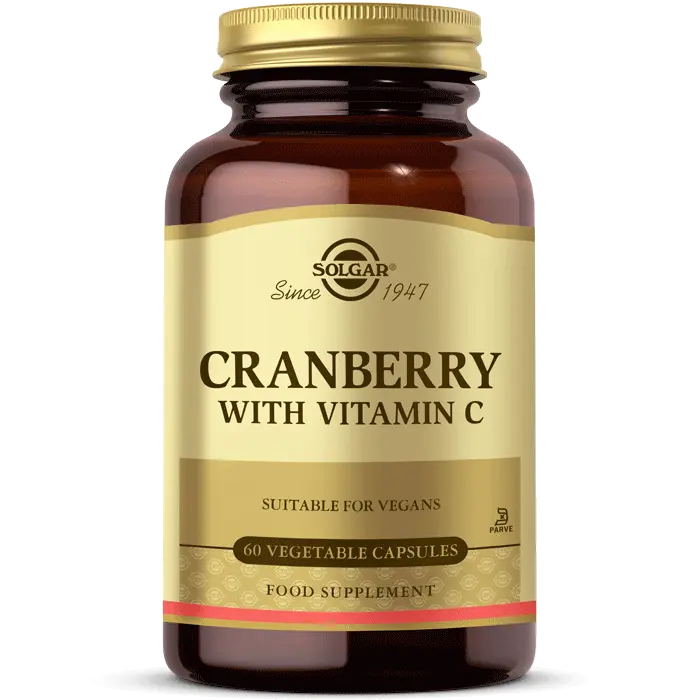 Solgar Cranberry WITH Vitamin C 60 Kapsül